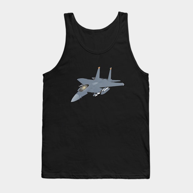 American F-15 Eagle Jet Fighter Tank Top by NorseTech